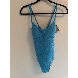 NWT Shade And Shore Women’s One Piece Bathing Suit Turquoise 4-6